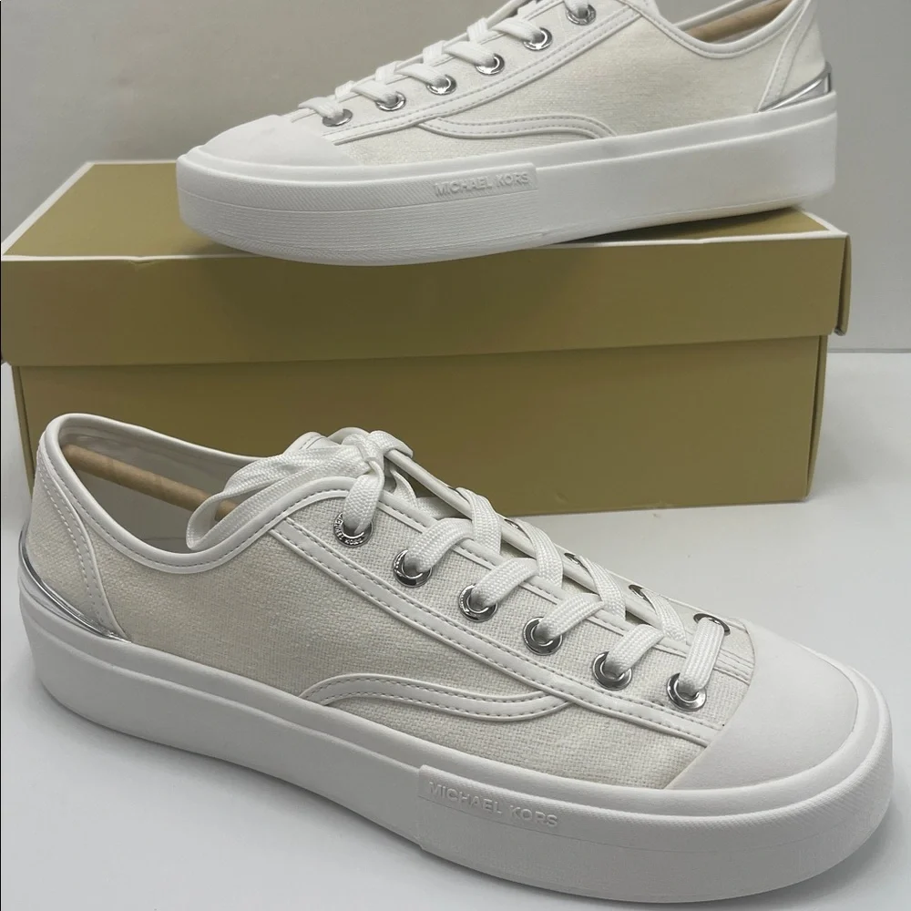 Michael KORS JUDE LACE UP
SMALL WEAVE CANVAS
43S5JUFS2D Sneakers - Picture 14 of 16